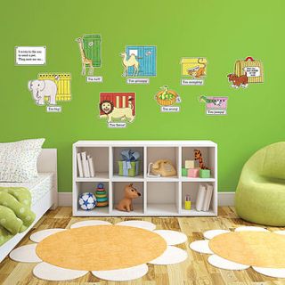 dear zoo storytime childrens wall stickers by the binary box
