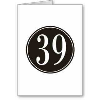 #39 Black Circle Card