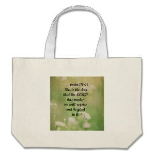 Psalm 118 This is the Day Canvas Bag
