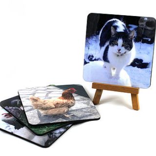 personalised photograph coasters gift by we love to create