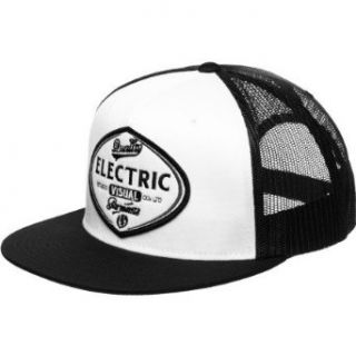 Electric LTD Trucker Snapback Hat   White at  Mens Clothing store Baseball Caps