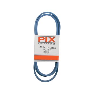 PIX Blue Kevlar V-Belt with Kevlar Cord — 97in.L x 1/2in.W, Model# A95K/4L970K  Belts   Pulleys