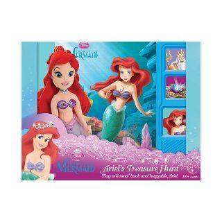 Disney The Little Mermaid Ariel's Treasure Hunt (Play a Sound book and huggable Ariel) Editors of Publications International LTD, Editors of Publications International Ltd. 9781450805667  Kids' Books