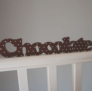 'home' hand painted freestanding sign by little pom