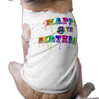 Happy 8th Birthday Shirts, Birthday Mugs and more Doggie T shirt