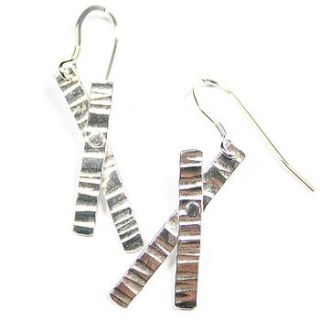 riveted cross earrings by angie young designs