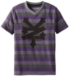 Zoo York Boys 8 20 Figment Short Sleeve Tee, Purple, Small Clothing