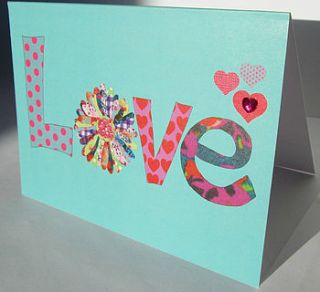 'love' card by sarra kate