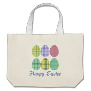 Plaid Easter Eggs Bags