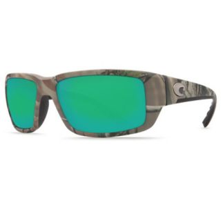 Costa Del Mar Fantail Sunglasses   Realtree AP Camo Frame/Green Mirror 400G Lens 728617