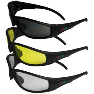 Guide Series Full Frame Sunglasses with Rubber Temples   Black Frame/Yellow Lens 703701