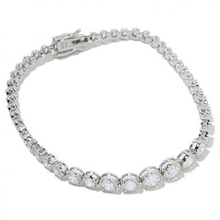 Absolute™ Milgrained Round Graduated Line Bracelet