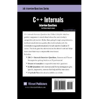 C++ Internals Interview Questions You'll Most Likely Be Asked (9781463519209) Vibrant Publishers Books