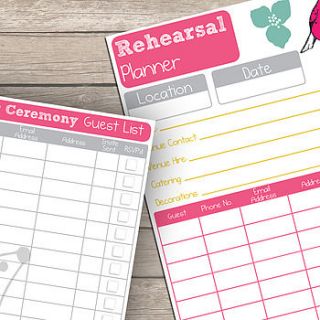 printable 40 page wedding planner by alexia claire