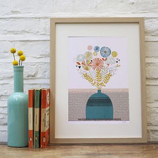 flora and fauna illustrated print by paper moon