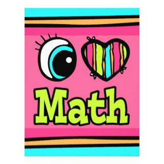 Bright Eye Heart I Love Math Full Color Flyer