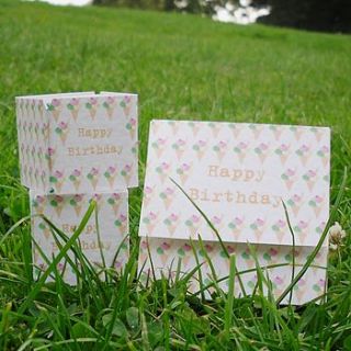 ice cream popping box birthday card by paperbuzz cards