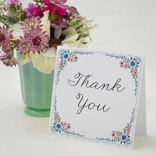 personalised summer thank you card by lucy says i do