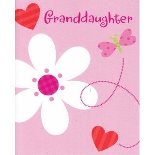(1) Greeting Card Valentine's Day "Granddaughter" the Kind of Valentine's Day That Makes Your Heart Happy Paper Stationery 
