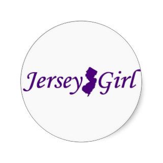 Jersey Girl Round Sticker