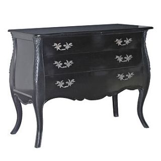 large black french chest of drawers by out there interiors