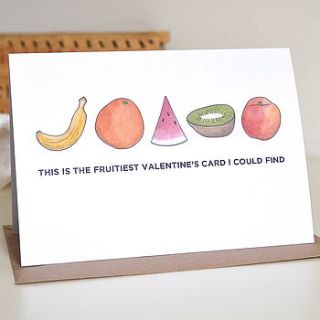 fruity valentine's card by becka griffin illustration