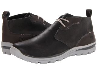 Skechers Relaxed Fit Superior Keller Dark Brown Distressed Leather