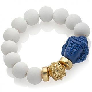 FERN FINDS Beaded "Buddha" Stretch Bracelet