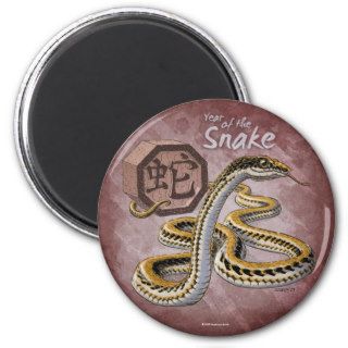 Year of the Snake Chinese Zodiac Refrigerator Magnet