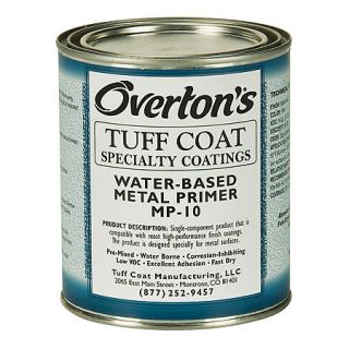 Overtons Tuff Coat Water Based Metal Primer MP 10 For Aluminum And Steel qt. 73217