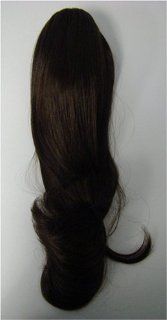 #2 Dark Brown Pro Extensions Kanekalon clip in on ponytail, long lasting life like synthetic fiber looks and feels like real human hair  Beauty
