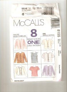 MISSES TOP & JACKET IN TWO LENGTHS SIZE 12 14 MCCALLS 8 GREAT LOOKS ONE EASY PATTERN #8155   PETITE ABLE   Books