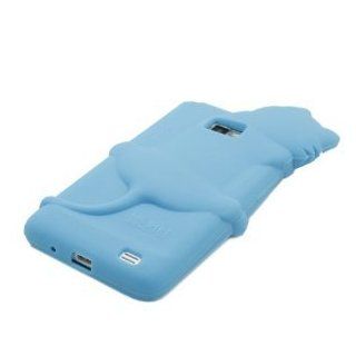 [Casemaster]Nette kiki Cat Soft Silikon Hlle fr Samsung Galaxy S2 i9100   Baby Blau Elektronik