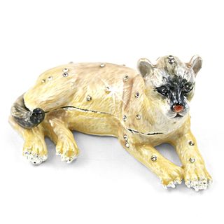 Objet d'art 'The Florida Panther' Trinket Box Collectible Figurines