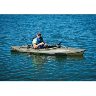 KL Industries Sun Dolphin Excursion 10 Deluxe Fishing Kayak in Olive