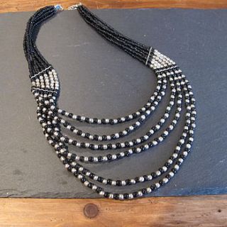 layered beaded necklace by molly & pearl