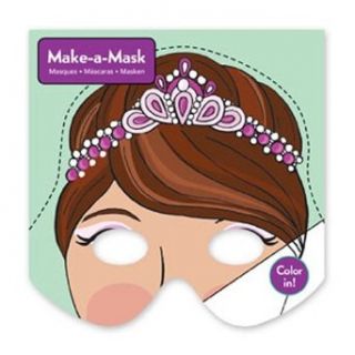 Make a Mask Color In Paper Play Masks (Princess) Childrens Costume Masks Clothing