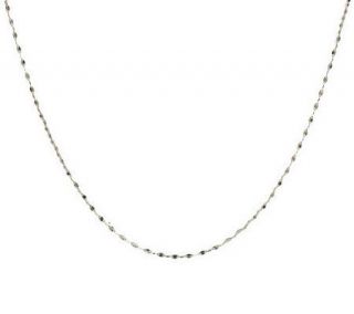 VicenzaGold 24 Twisted Oval Link Sparkle Chain Necklace, 14K —