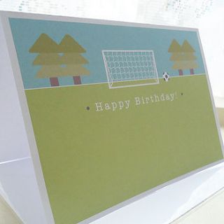 personalised football birthday card by ello design