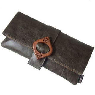 green leather vintage buckle clutch bags by use uk