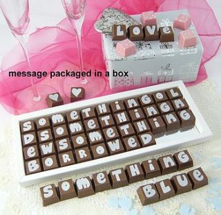 party & wedding chocolate letter messages by chocolate by cocoapod chocolate