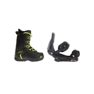 Sapient Yeti Snowboard Boots w/ House Terrain Bindings Black boot binding package 0470