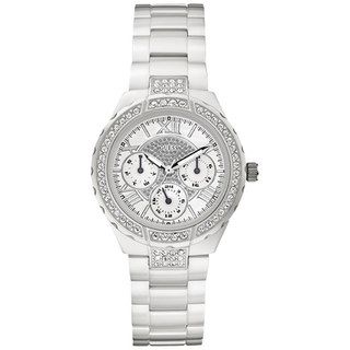 Guess Women's W0033L1 White Plastic Quartz Watch with White Dial Guess Women's Guess Watches