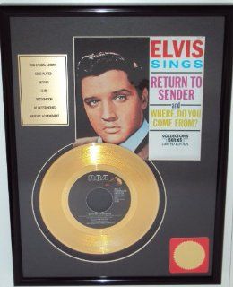 Elvis Presley   "Return To Sender" Goldene Schallplatte Küche & Haushalt