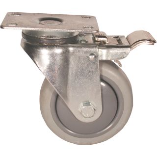 Fairbanks Swivel Total Locking Caster — 3in. x 1 1/4in.  Up to 299 Lbs.