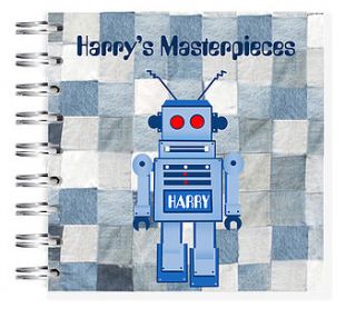 robot notebook by amanda hancocks