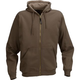Berne Sherpa-Lined Hooded Sweatshirt — Olive Drab
