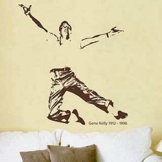 gene kelly wall sticker by the bright blue pig