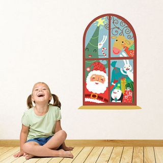 christmas window childrens wall stickers by parkins interiors