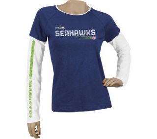 NFL Seahawks Womens Sideline Tacon Too Long Sleeve T Shirt —
